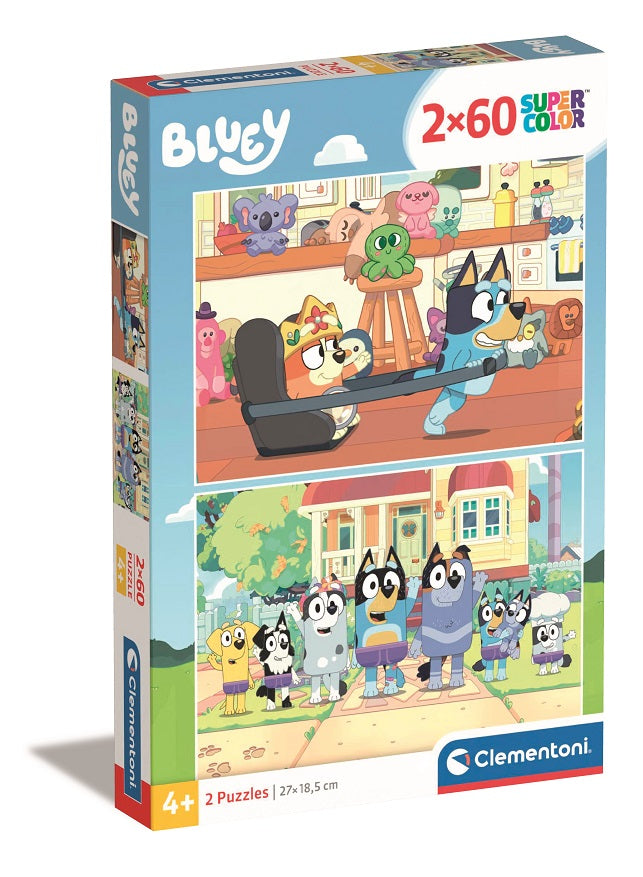 Puzzle Bluey - Clementoni - 2x60 Peças