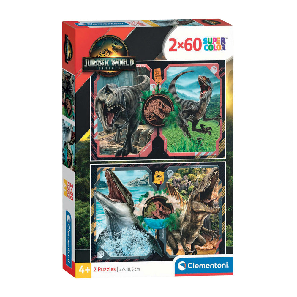 Puzzle Jurassic World - Clementoni - 2x60 Peças
