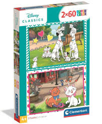 Puzzle Disney Classic - Clementoni - 2x60 Peças