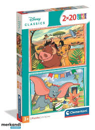 Puzzle Disney Classic - Clementoni - 2x20 Peças