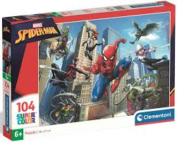 Puzzle Spiderman (Ref. 25012) - Clementoni - 104 Peças