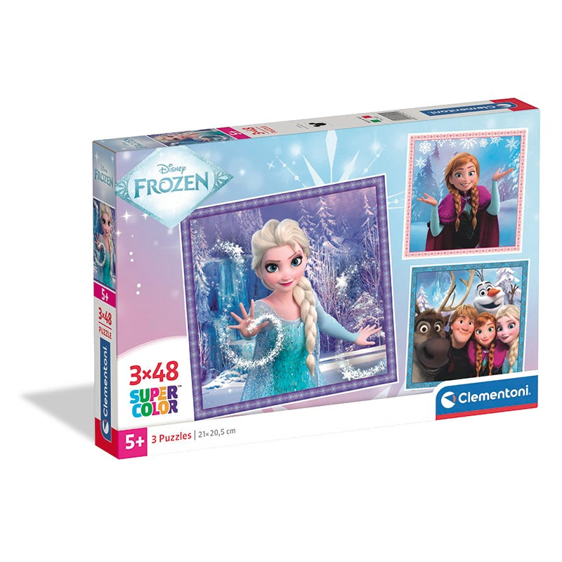 Puzzle Frozen - Clementoni - 3x48 Peças