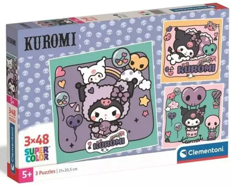 Puzzle Kuromi - Clementoni - 3x48 Peças