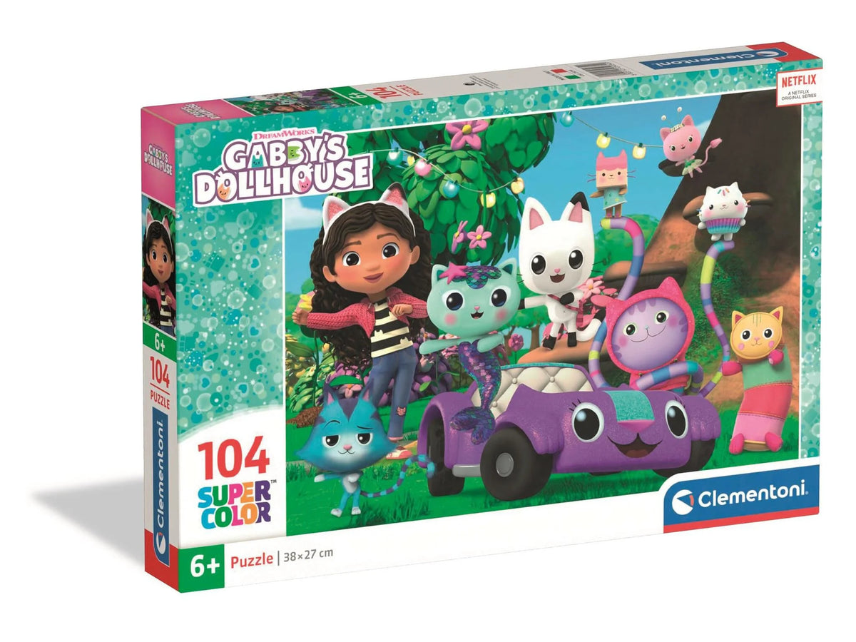 Puzzle Gabby's Dollhouse - Clementoni - 104 Peças