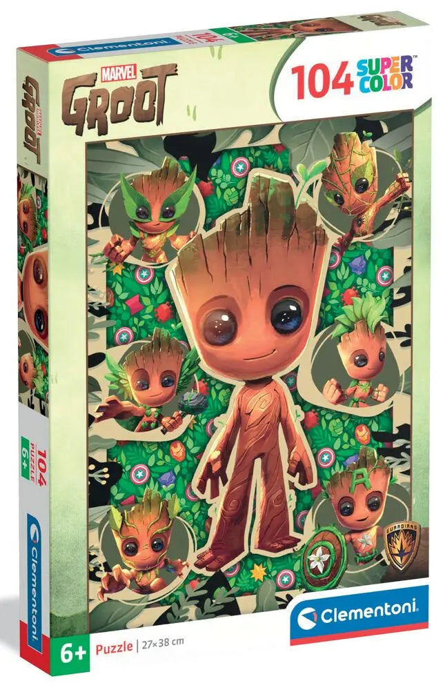 Puzzle Marvel Groot - Clementoni - 104 Peças