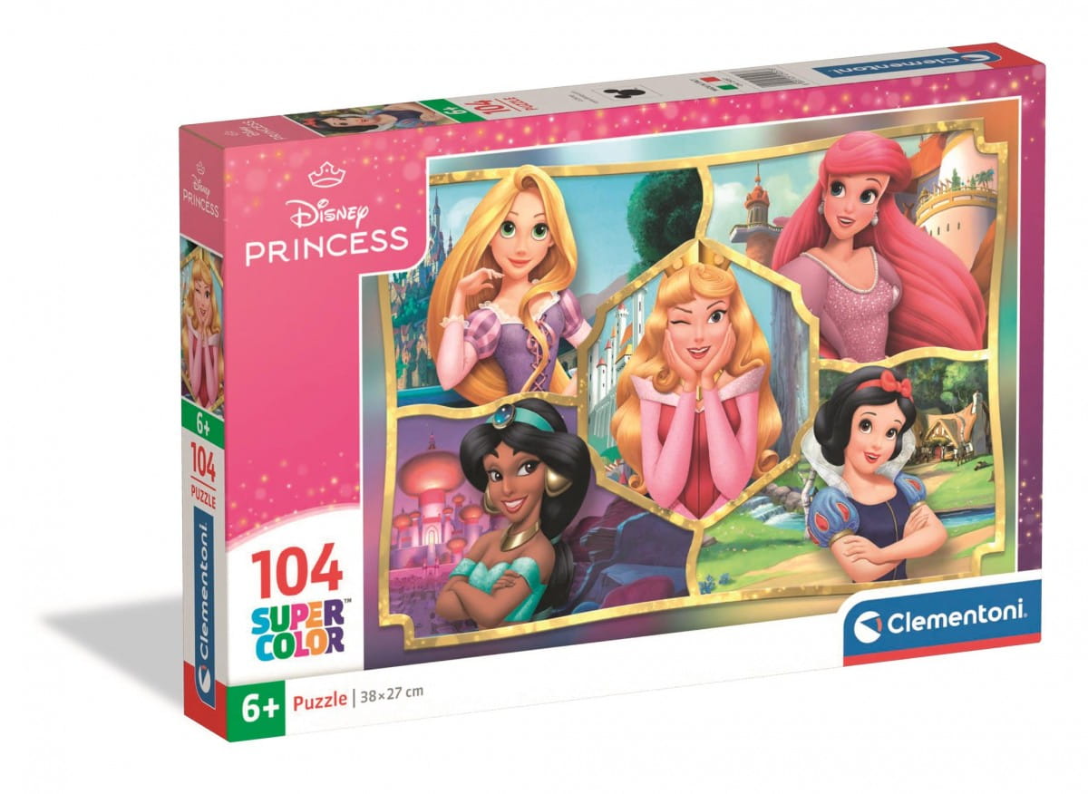 Puzzle Princesas Disney (Ref. 25057) - Clementoni - 104 Peças