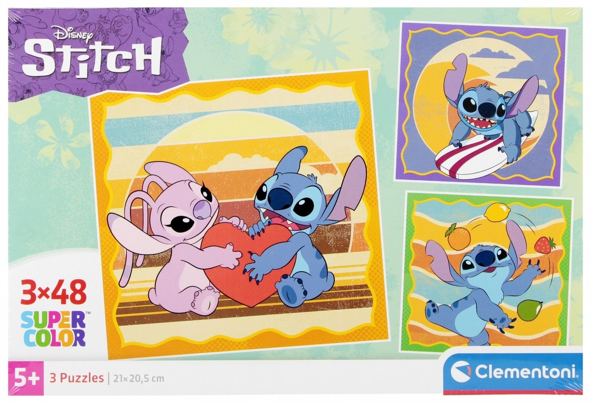 Puzzle Stitch - Clementoni - 3x48 Peças