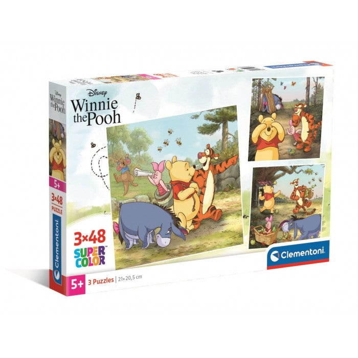 Puzzle Winnie the Pooh - Clementoni - 3x48 Peças