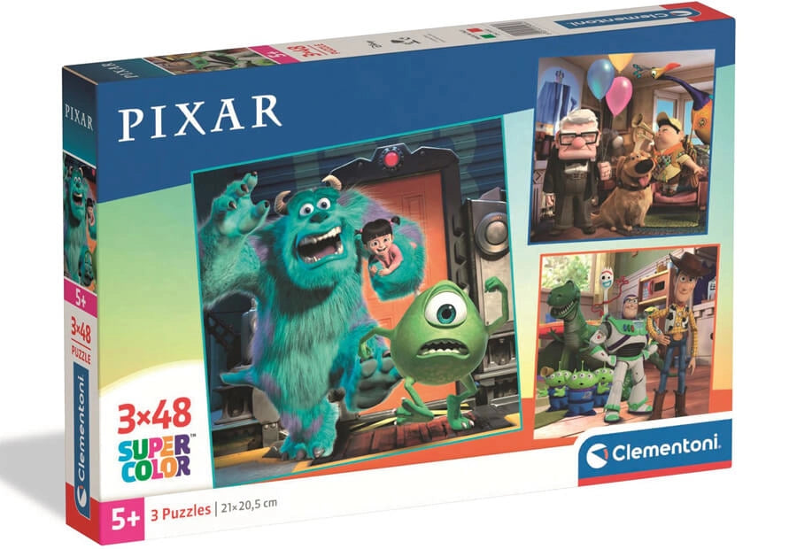 Puzzle Disney Pixar - Clementoni - 3x48 Peças