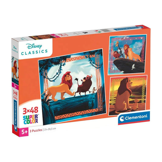Puzzle El Rey León - Clementoni - 3x48 Piezas