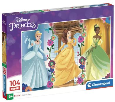 Puzzle Super Disney Princess - Clementoni - 104 Peças