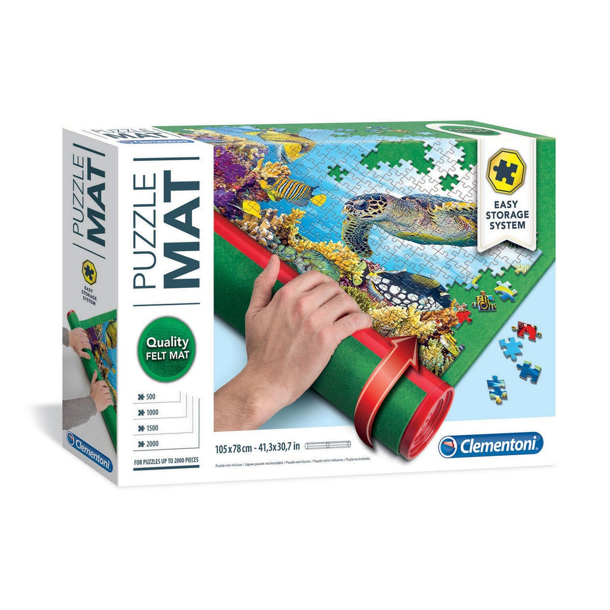 Tapete para Puzzles Clementoni - 500 a 2000 Peças (105 x 78 cm)
