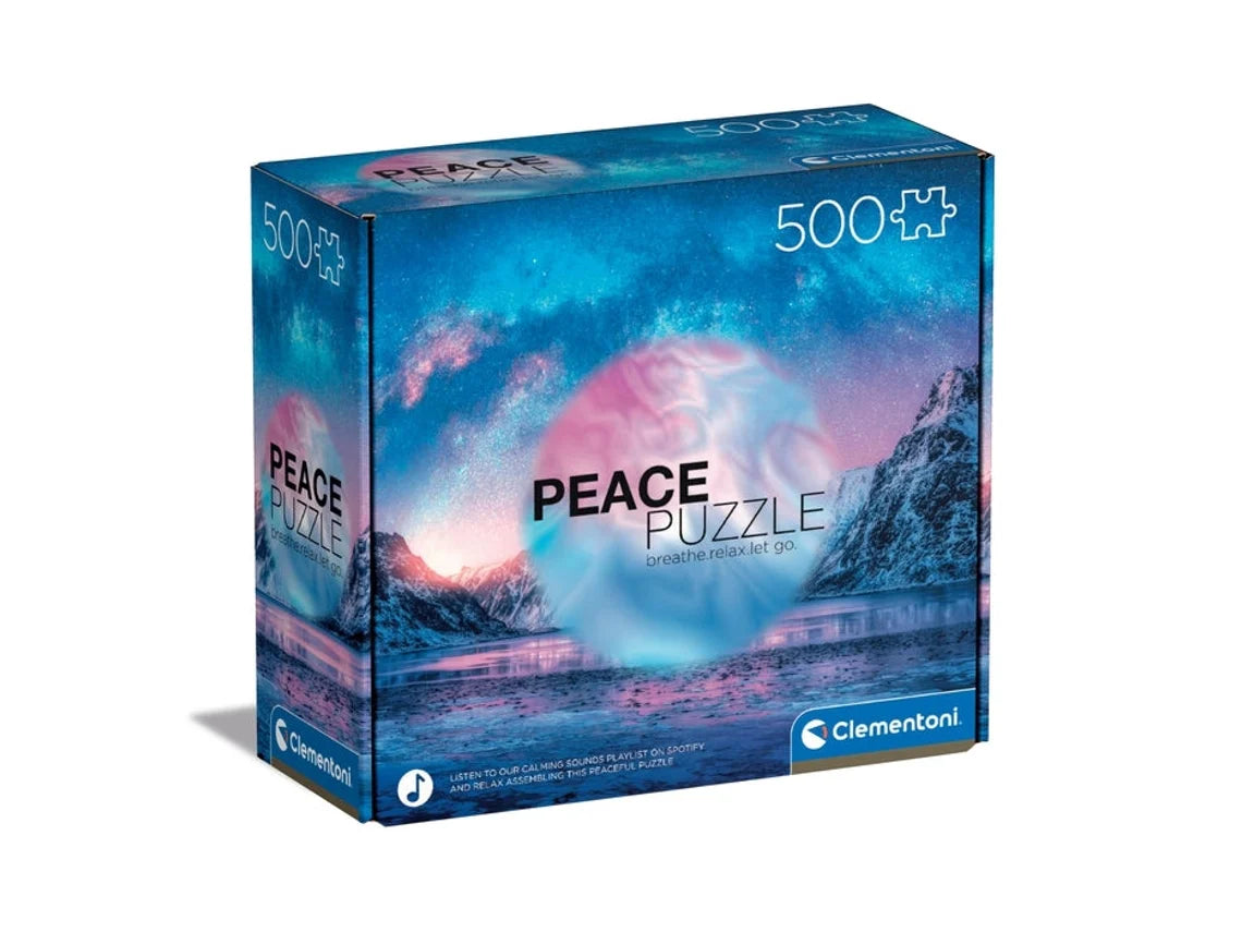 Puzzle Peace Light Blue - Clementoni - 500 Peças