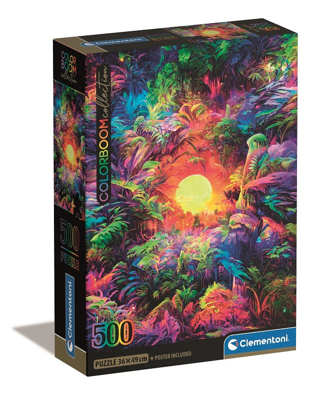 Puzzle Psychedelic Jung - Clementoni - 500 Peças