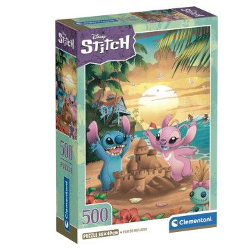 Puzzle Stitch e Angel - Clementoni - 500 Peças