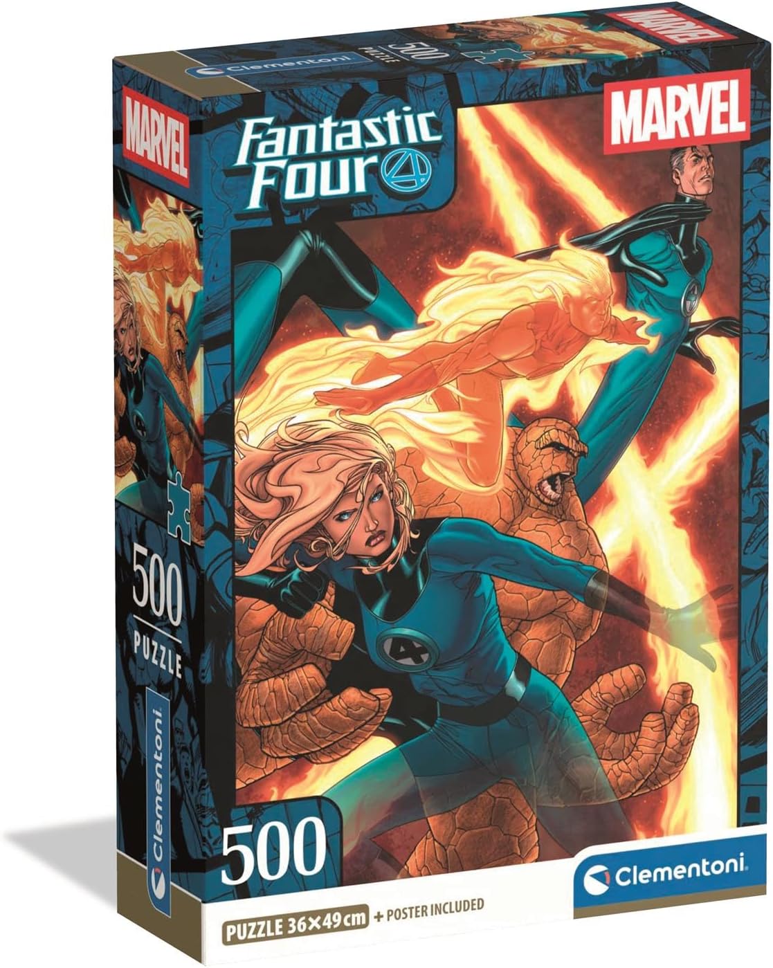 Puzzle Fantastic 4 - Clementoni - 500 Peças