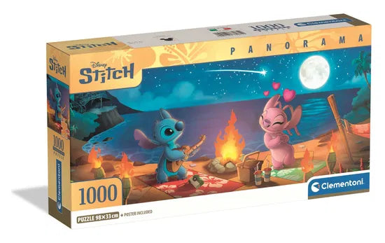 Puzzle Panorama Disney Stitch - Clementoni - 1000 Peças