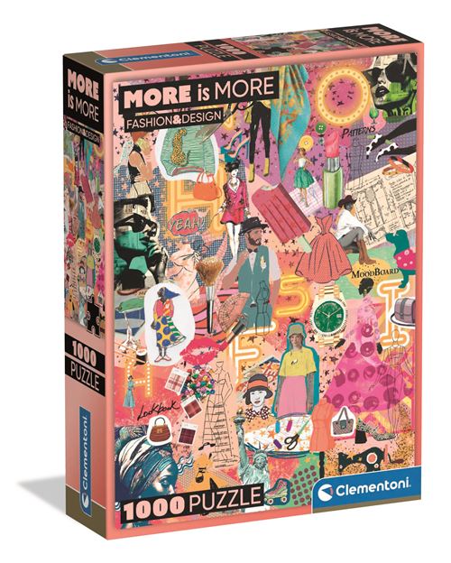 Puzzle More is More Fashion & Design - Clementoni - 1000 Peças
