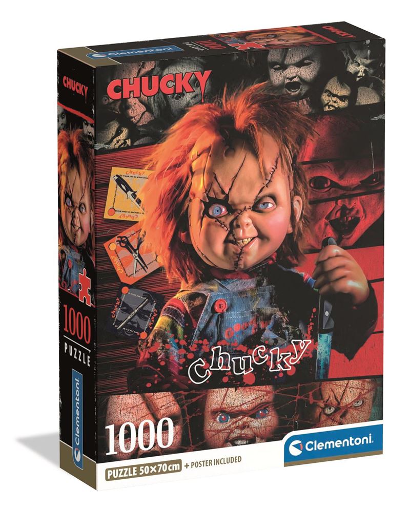 Puzzle Chucky - Horror Movies - Clementoni - 1000 Peças