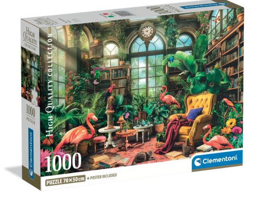Puzzle The Greenhouse Library Clementoni 1000 piezas, caja
