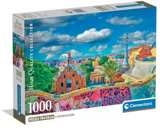 Puzzle Park Güell Barcelona Clementoni 1000 piezas, caja