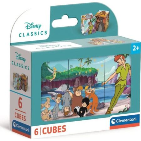 Puzzle de Cubos Clássicos Disney - Clementoni - 6 Cubos