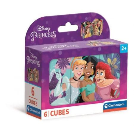 Puzzle de Cubos Princesas Disney - Clementoni - 6 Cubos