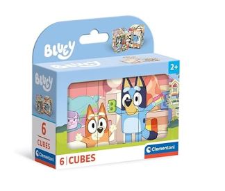 Puzzle de Cubos Bluey - Clementoni - 6 Cubos