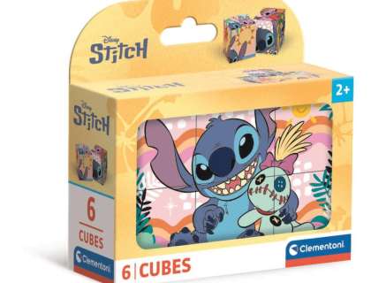 Puzzle de cubos Stitch - Clementoni - 6 Cubos