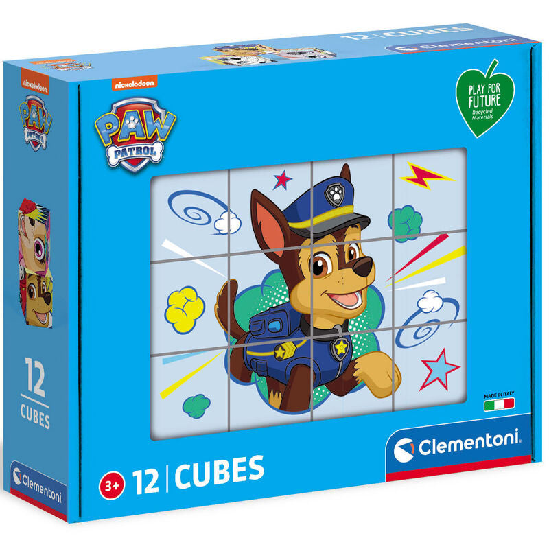Puzzle de Cubos Patrulha Pata - Clementoni - 12 Cubos