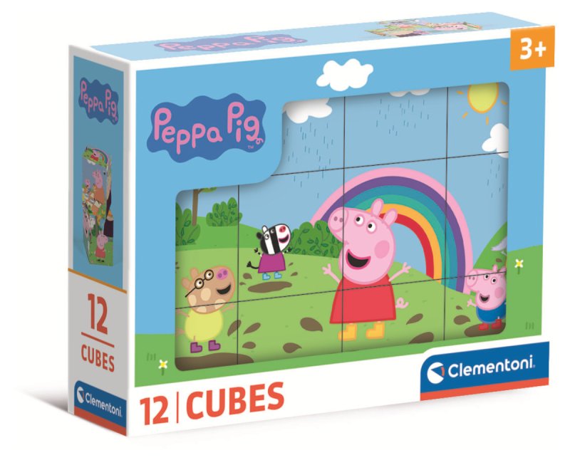 Puzzle de Cubos Peppa Pig - Clementoni - 12 Cubos