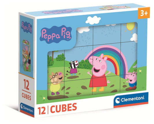 Puzzle de Cubos Peppa Pig - Clementoni - 12 Cubos