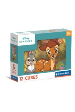 Puzzle de Cubos Clássicos Disney - Clementoni - 12 Cubos