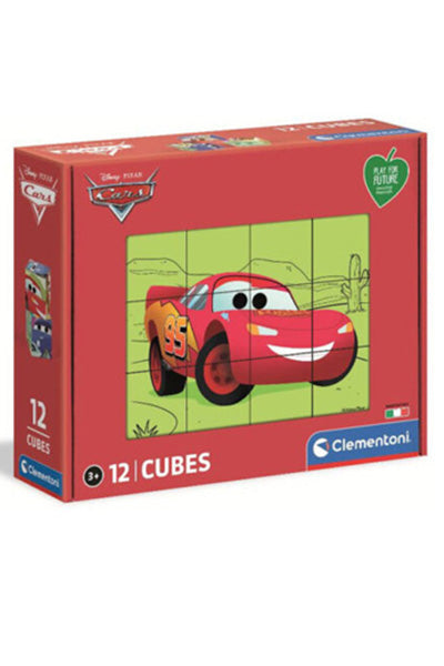 Puzzle de Cubos Cars - Clementoni - 12 Cubos