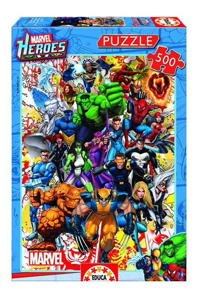 Puzzle Heróis da Marvel - Educa - 500 Peças