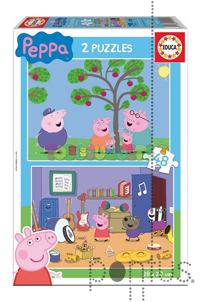Puzzle Peppa - Educa - 2x48 Peças