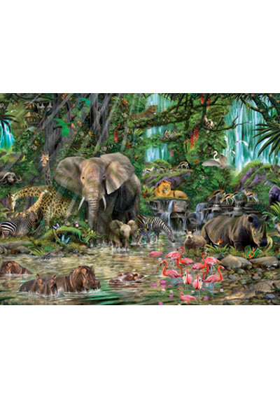 Puzzle Bairro Selva Africana - Educa - 2000 Peças