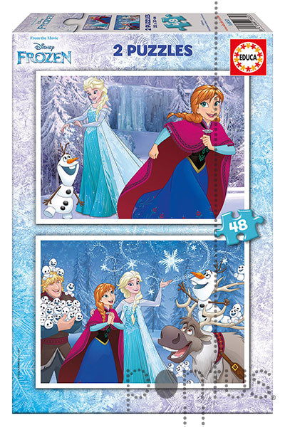 Puzzle Frozen - Educa - 2x48 Peças