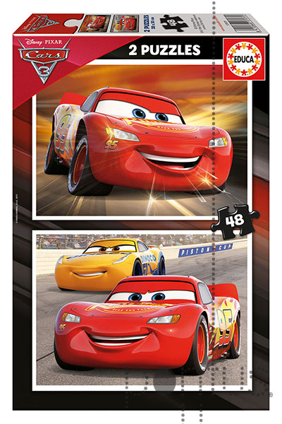 Puzzle Cars - Educa - 2x48 Peças