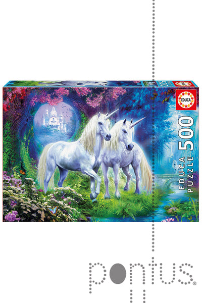 Puzzle Unicórnios no Bosque - Educa - 500 Peças