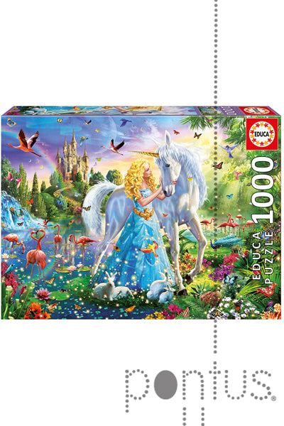 Puzzle A Princesa e o Unicórnio - Educa - 1000 Peças