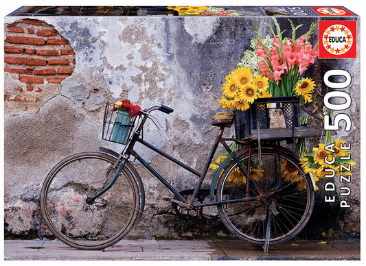 Puzzle Bicicletas con Flores - Educa - 500 Piezas