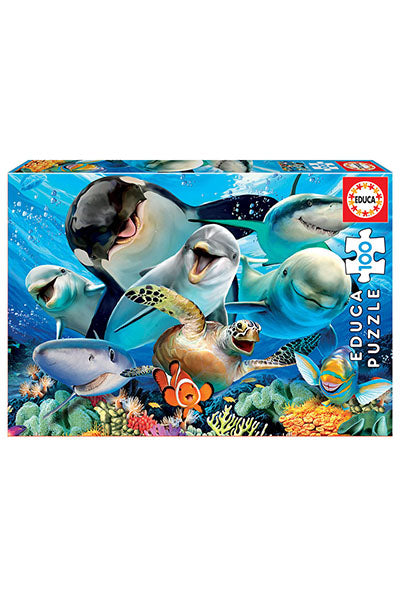 Puzzle Selfie Debaixo de Água - Educa - 100 Peças