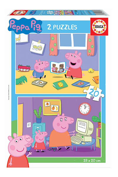 Puzzle Peppa Pig - Educa - 2x20 Peças