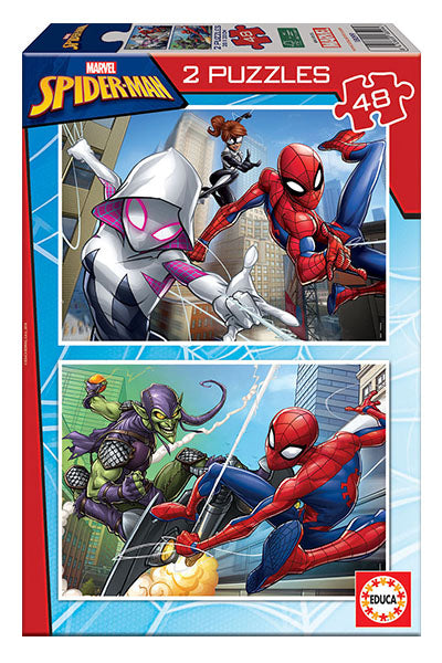 Puzzle Spiderman - Educa - 2x48 Peças