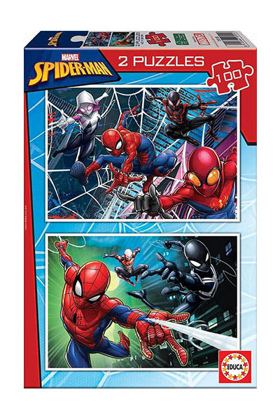 Puzzle Spiderman - Educa - 2x100 Peças