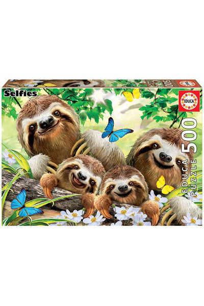 Puzzle Família de Preguiças - Educa - 500 Peças