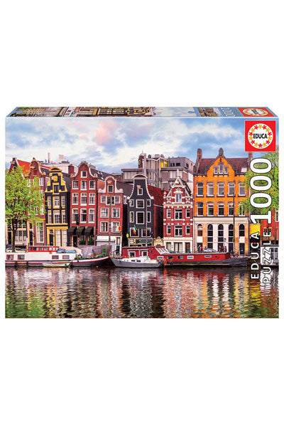 Puzzle Casas Dançantes, Amsterdão - Educa - 1000 Peças