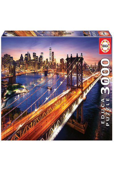 Puzzle Manhattan ao Pôr-do-sol - Educa - 3000 Peças