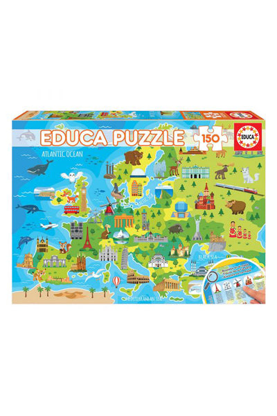 Puzzle Mapa da Europa - Educa - 150 Peças